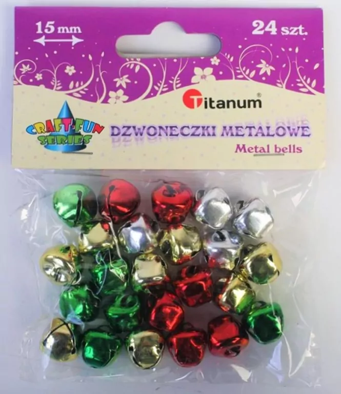 Dodatek dekoracyjny Craft-fun dzwoneczki dekoracyjne 1,5 mix DIYXM040  (M044) - tantis.pl