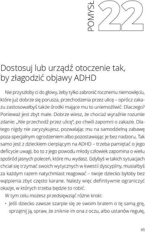 100 pomysłów, jak lepiej radzić sobie z ADHD - tantis.pl