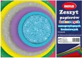 Papier kolorowy samoprzylepny brokatowy. A5/8 kartek. 1 sztuka - tantis.pl