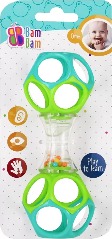 BAM BAM KULA Z GRZECHOTKA HANTELKA 10X20X4PBH120 - tantis.pl