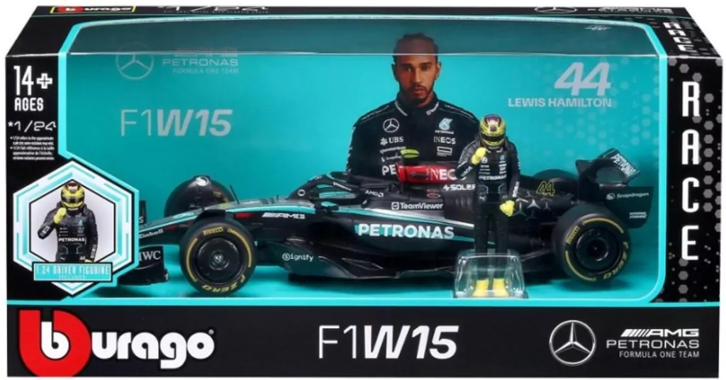 Race Formula Mercedes W15 W/ Figure 1:24 - tantis.pl