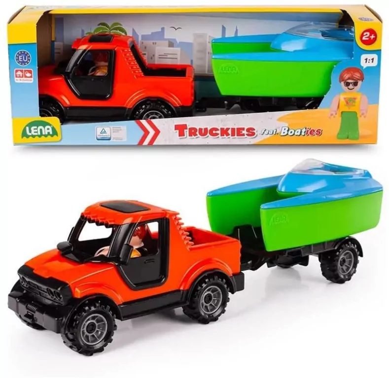 Lena Truckies Pickup terenowy z przyczepką i łódką - tantis.pl