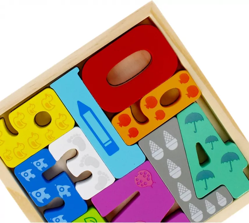 Układanka drewniana cyferki 10 elementów - tantis.pl