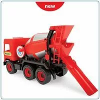 Betoniarka czerwona. Middle truck - tantis.pl