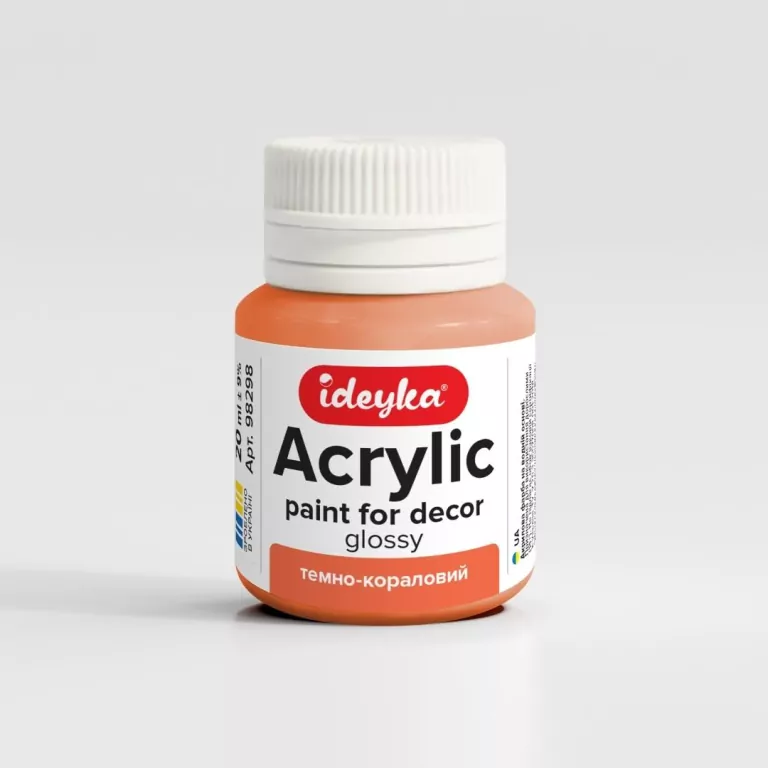 Farba akrylowa Ciemny koral 20ml - tantis.pl