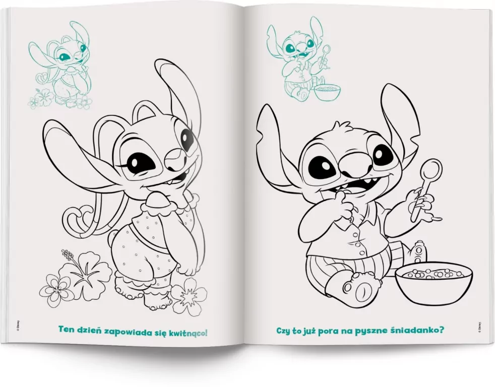Disney Stitch. Kolorowanka z naklejkami - tantis.pl