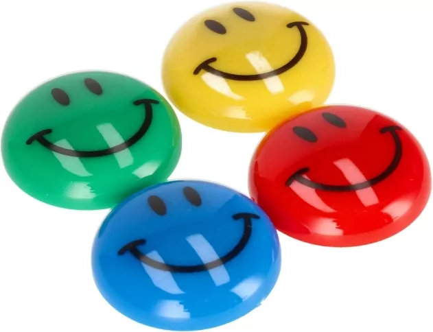 Magnes. Emotikony II. Średnica 30 mm. 6 sztuk - tantis.pl
