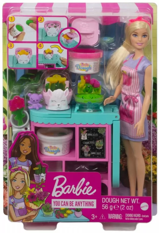 Barbie Kwiaciarnia Lalka, zestaw - tantis.pl
