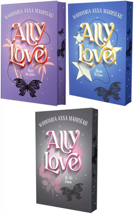 Pakiet: Ally Love Feels No Love / Starts to Love / Ally Love Is In Love. Ally Love. Tom 1-3 (barwione brzegi) - tantis.pl