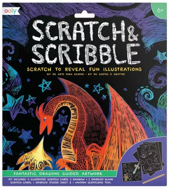 Scratch & Scribble. Fantastyczne smoki - tantis.pl