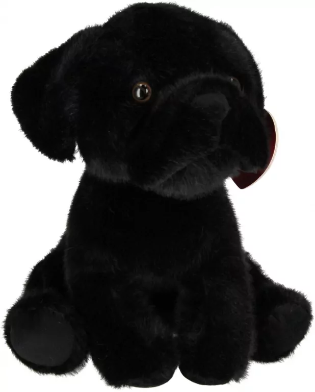 Pies Buldog czarny 25cm - tantis.pl
