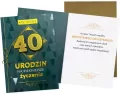 Karnet B6 Urodziny 40 męskie - tantis.pl