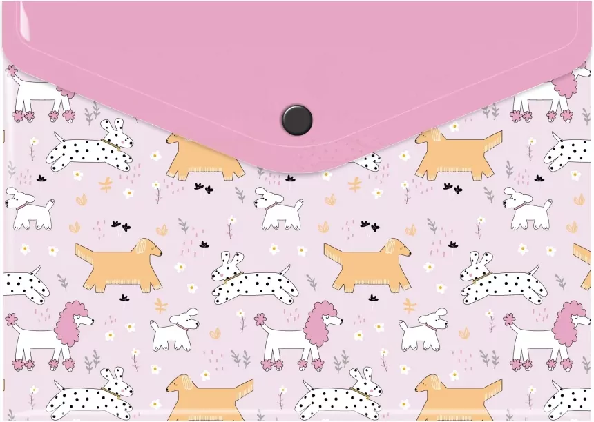 Teczka koperta A5 pp z nadrukiem puppies - tantis.pl