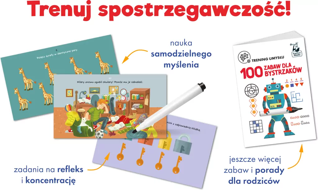 Kapitan Nauka. Trening umysłu. 100 zabaw dla... - tantis.pl