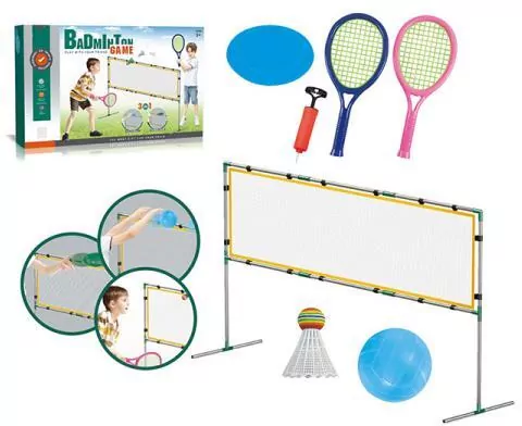Zestaw sportowy z siatką 3w1 - tantis.pl