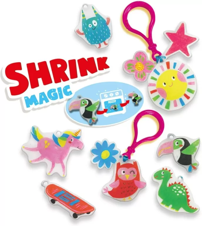 Zestaw kreatywny. Folia termokurczliwa breloki - tantis.pl