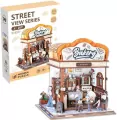 Uliczny zakątek drewniane puzzle 3D piekarnia - tantis.pl