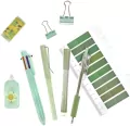 Zestaw szkolno biurowy pastel green 9el - tantis.pl