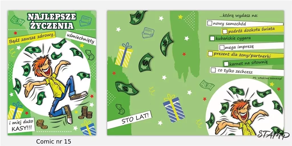 Karnet Comic B6 + koperta wzór nr 15 - tantis.pl