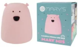 Lampka nocna LED RGB Miś mały różowy