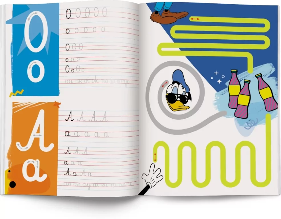 Kaligrafia. Disney uczy. Piszemy litery, wyrazy i zdania - tantis.pl