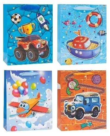 Torebka ozdobna 18x23x8cm brokat mix ROZETTE - tantis.pl