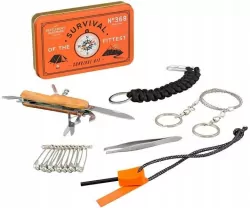 Niezbędnik kempingowy Survival Kit w puszce