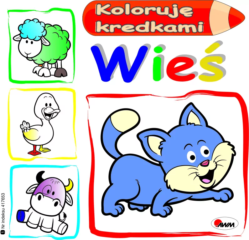 Wieś. Koloruję kredkami - tantis.pl