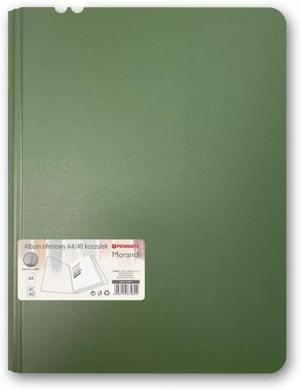 Album ofertowy A4 40 koszulek Morandi zielony - tantis.pl