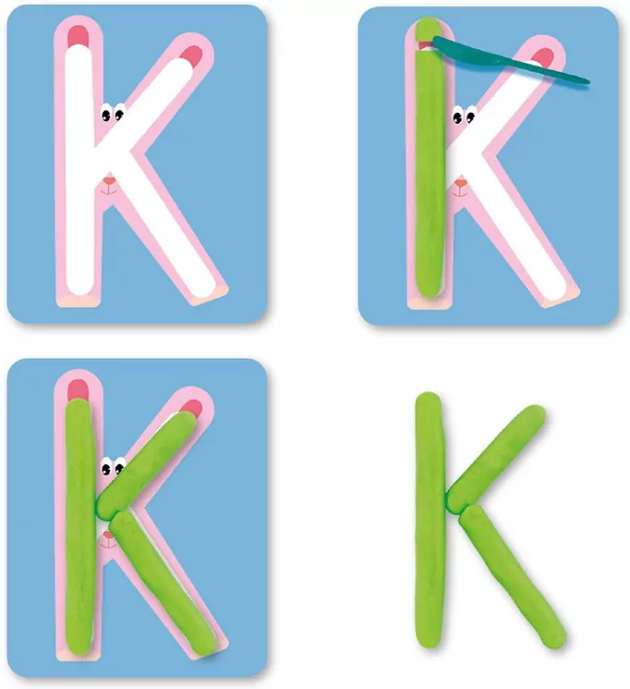 Plastusiowe zabawy - literki. Genialny dzieciak - tantis.pl