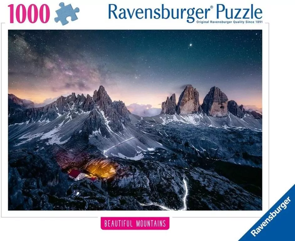 Puzzle 1000. Tre Cime, Dolomity - tantis.pl