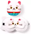 Poduszka podróżna i maska na oczy Kot Maneki Neko - tantis.pl
