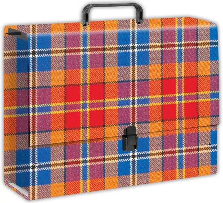 Teczka z rączką B4 jumbo kratka A0472 PENMATE - tantis.pl