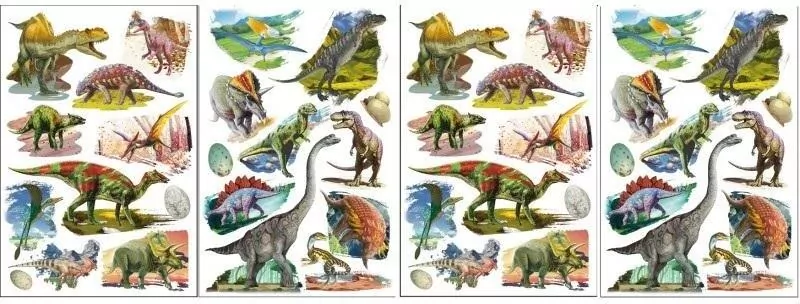 Naklejki 3D dinozaury, mix - tantis.pl