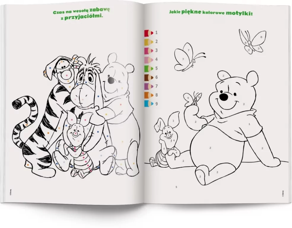 Kubuś i Przyjaciele. Kolorowanka według kodu - tantis.pl