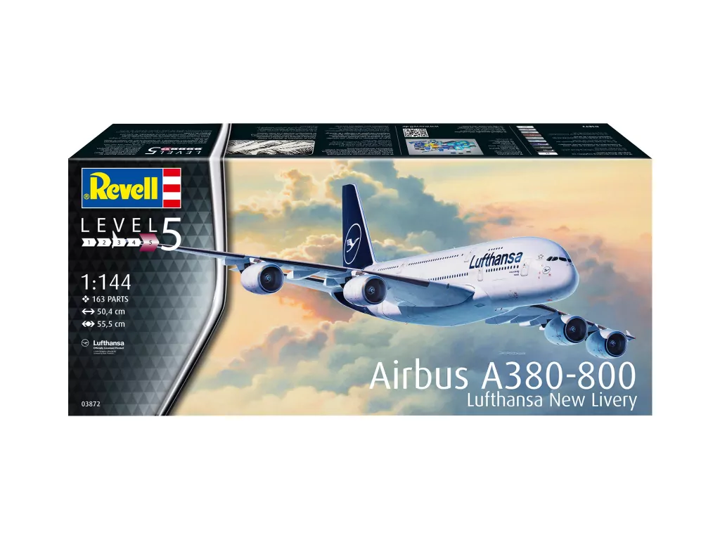 Airbus A380-800. Lufthansa New Livery Revell. Samolot 1:144 - tantis.pl