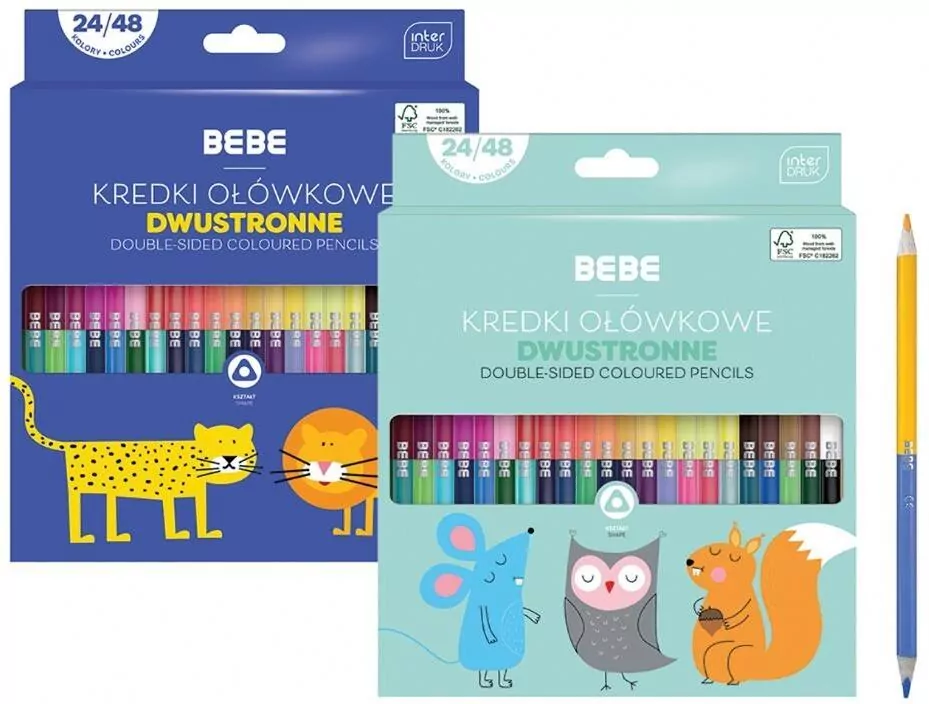 Kredki ołówkowe dwustronne - tantis.pl