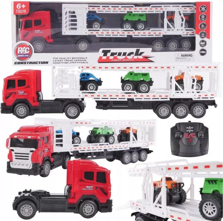 Laweta transportowa zdalnie sterowana z 3 autami - tantis.pl