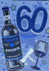 Karnet Przestrzenny B6: Urodziny 60 mężczyzna