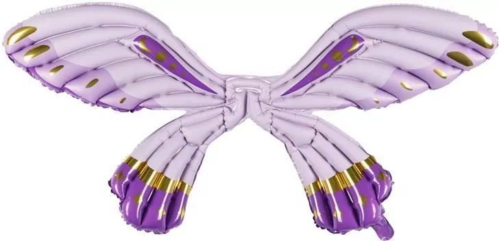 Balon foliowy Skrzydła Motyla 105x50cm fiolet mat - tantis.pl