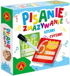 Pisanie. Zmazywanie. Literki. Cyferki