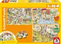 Puzzle 3x48 Wycieczka do zoo - tantis.pl
