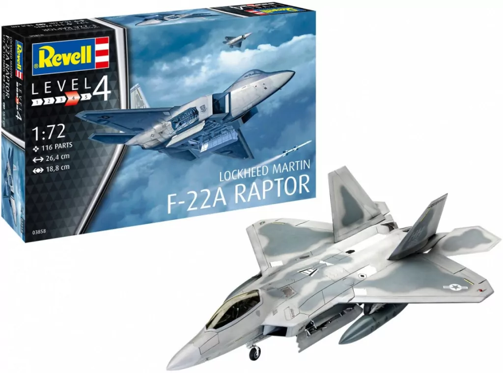 Model do sklejania Lockheed Martin F-22A Raptor - tantis.pl
