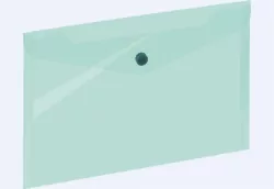 Koperta A5 na zatrzask zielona