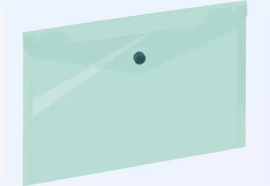 Koperta A5 na zatrzask zielona