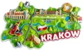 Magnes I love Poland Kraków ILP-MAG-C-KRA-65 - tantis.pl