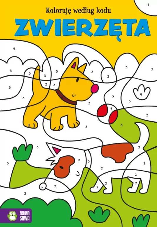 Koloruję według kodu. Zwierzęta - tantis.pl