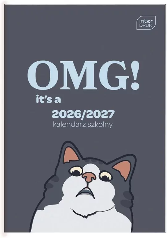 Kalendarz szkolny 2026/27 B6 Funny Cat - tantis.pl