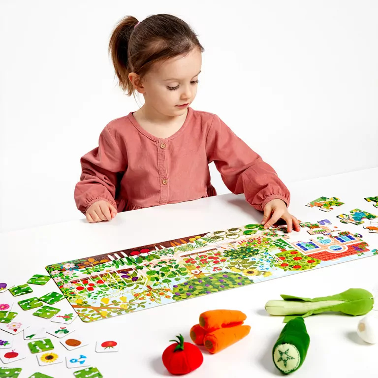 CzuCzu. Puzzle. Co rośnie w ogródku. 40 el. - tantis.pl