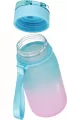 Bidon 400ml. Ombre blue-pink - tantis.pl
